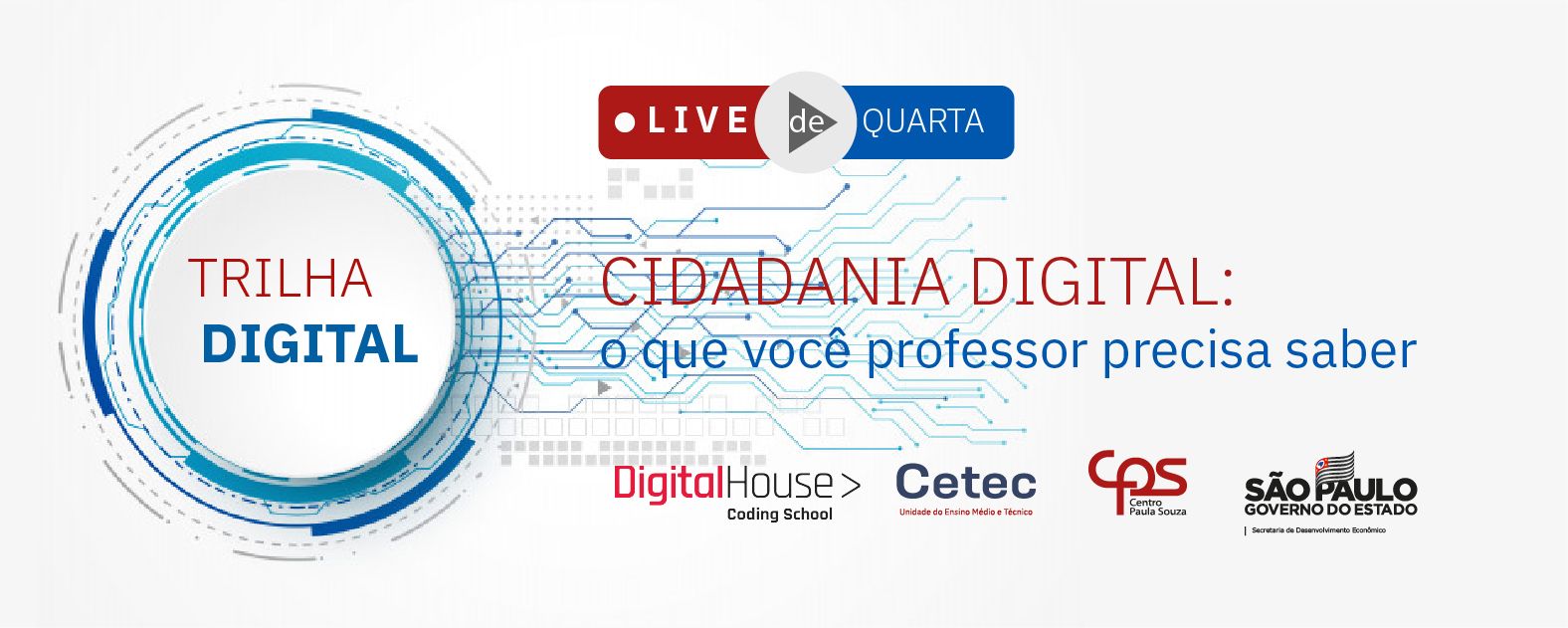 Digital House promove série de eventos gratuitos em parceria com o Centro Paula Souza