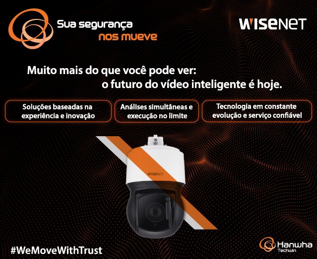 Hanwha Techwin tem se movido em inovação há 30 anos para a segurança de seus usuários