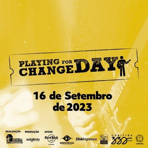 Curitiba recebe 9.ª edição do Festival Playing for Change Day em prol da solidariedade