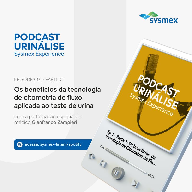 Sysmex lança podcast sobre tecnologias e inovações com foco em urinálise