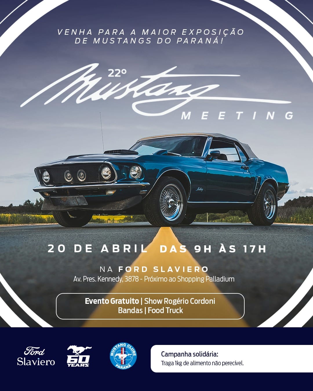 Ford Slaviero realiza evento em comemoração aos 60 anos do lendário Mustang